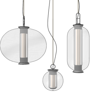 新中式吊灯组合su草图模型下载