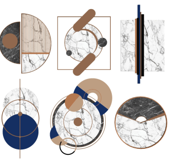 现轻奢，新中式代墙饰，挂饰，挂件挂饰su草图模型下载
