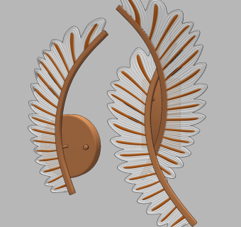 现代轻奢水晶壁灯su草图模型下载