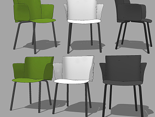 <em>现代餐椅</em>,单椅,椅子su草图模型下载