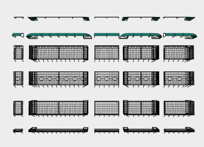 现代铁艺防盗网遮阳棚su草图模型下载