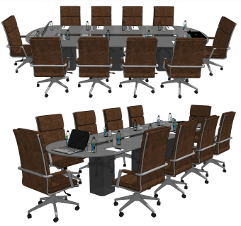 会议桌,会议桌椅su草图模型下载