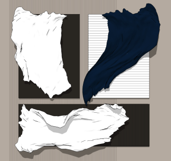 现代墙饰,挂饰，挂件su草图模型下载