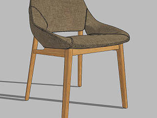 现代布艺<em>餐椅</em>,休闲椅su草图模型下载