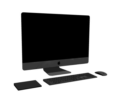 苹果imac pro,显示器su草图模型下载