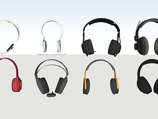 <em>数码</em>产品耳机，耳麦(1)su草图模型下载