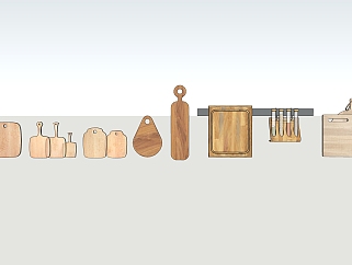 <em>厨房</em>，<em>厨具</em>，砧板，菜板(2)su草图模型下载