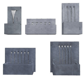 现代水池喷泉su草图模型下载