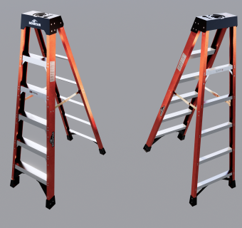 112现代简约红色梯子su草图模型下载