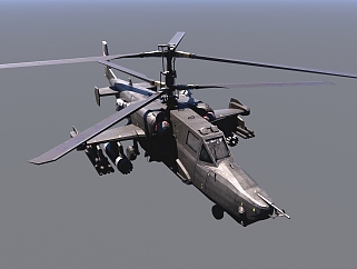 13现代军用直升机su武器su草图模型下载