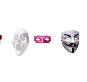 现代 鬼脸小丑 面具组合su草图模型下载