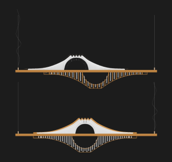 新中式吊灯su草图模型下载