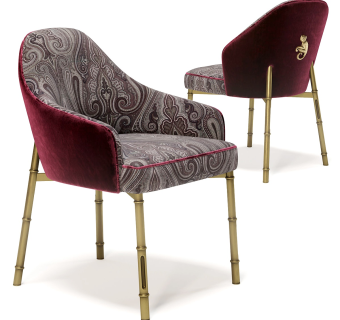 现代轻奢餐椅，单椅，椅子su草图模型下载