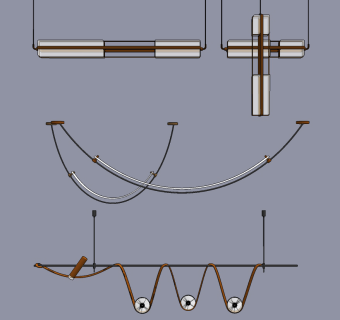现代吊灯,su草图模型下载
