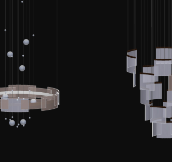 现代吊灯,su草图模型下载