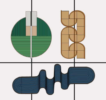 现代墙饰,挂件,艺术挂件su草图模型下载