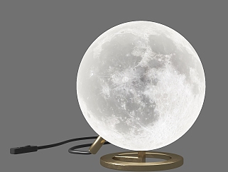 Moon light<em>月球月亮</em>台灯,台灯su草图模型下载