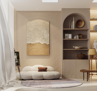 现代画室,su草图模型下载