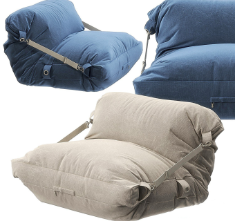 现代懒人沙发,单人沙发,su草图模型下载