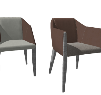 椅子、休闲椅su草图模型下载