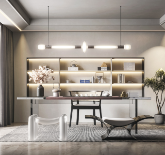 现代茶室su草图模型下载