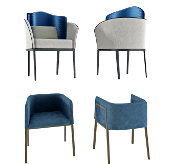 现代单椅,餐椅,,椅子 (2)su草图模型下载