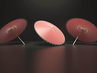 中式伞,油纸伞,伞(1)su草图模型下载