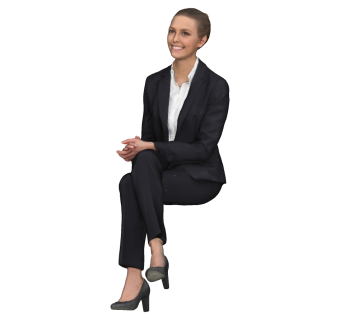 高精度坐姿人物 (1)su草图模型下载