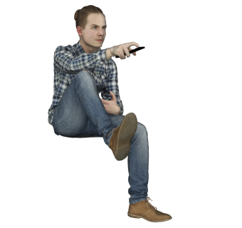 高精度坐姿人物 (7)su草图模型下载