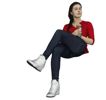 高精度坐姿人物 (9)su草图模型下载