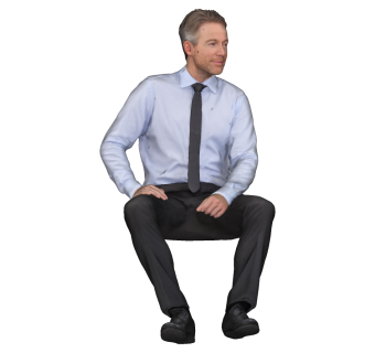 高精度坐姿人物 (13)su草图模型下载