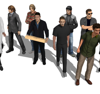 人物 (7)su草图模型下载