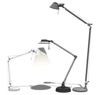 现代办公台灯 (3)su草图模型下载