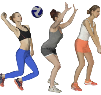 运动人物su草图模型下载