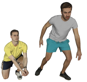 运动人物su草图模型下载