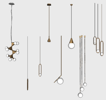 小吊灯1su草图模型下载