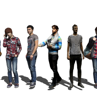 现代男人 (3)su草图模型下载