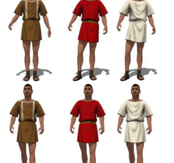 精细男性人物SketchUp草图3d人物模型下载su草图模型下载