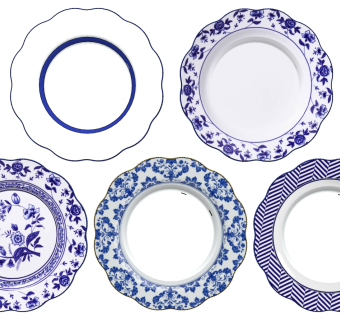 青花瓷餐具盘子SketchUp (2)su草图模型下载