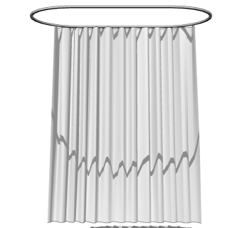 浴帘 (2)su草图模型下载