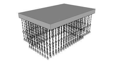 5现代水晶 吊灯SketchUpsu草图模型下载