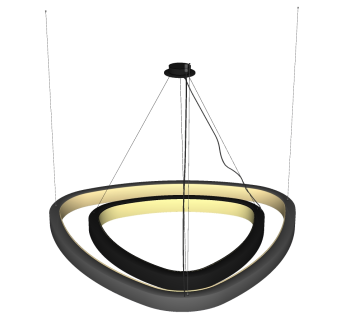 18现代金属吊灯SketchUpsu草图模型下载