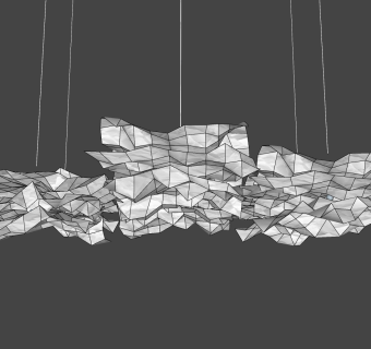 3现代异形吊灯SketchUpsu草图模型下载