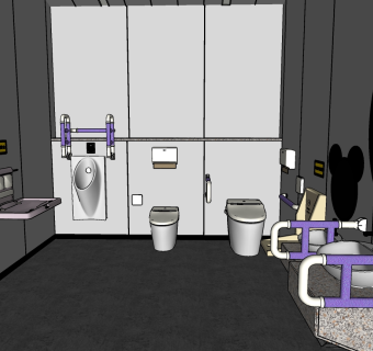 19残卫用品马桶洗手台小便斗纸巾盒台上盆挂衣钩su草图模型下载