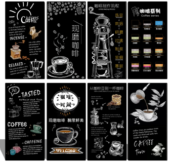 03工业风黑板画广告牌1水牌su草图模型下载