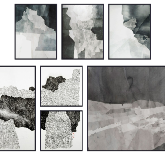 (22)现代新中式抽象挂画装饰画su草图模型下载