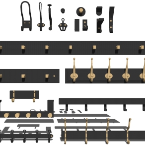 (54)衣服帽子挂钩su草图模型下载