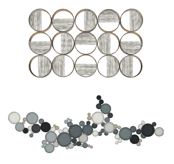 (20)新中式床头背景墙金属墙饰挂饰挂件su草图模型下载