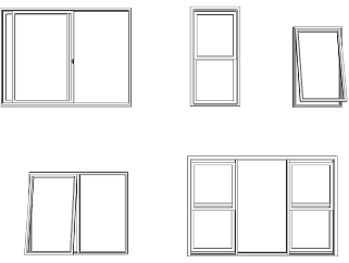 (37)现代建筑阳台窗户su草图模型下载