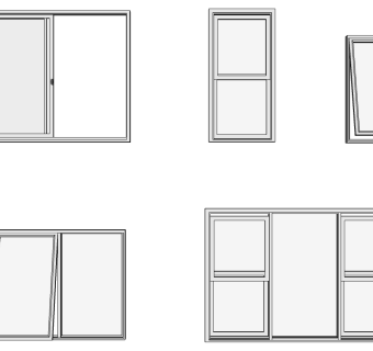 (37)现代建筑阳台窗户su草图模型下载